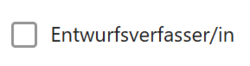Auswahl Rolle Entwurfsverfasser