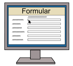 Formular im Internet
